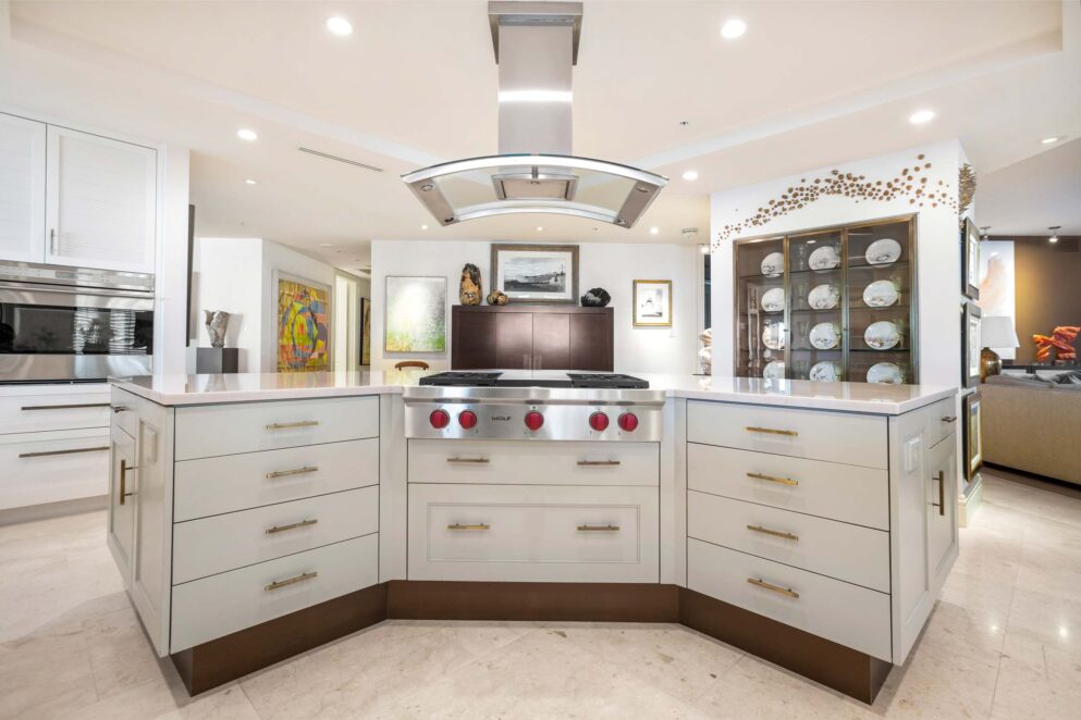 Naples residential condo high end custom kitchen renovation cabinetry Bay Colony