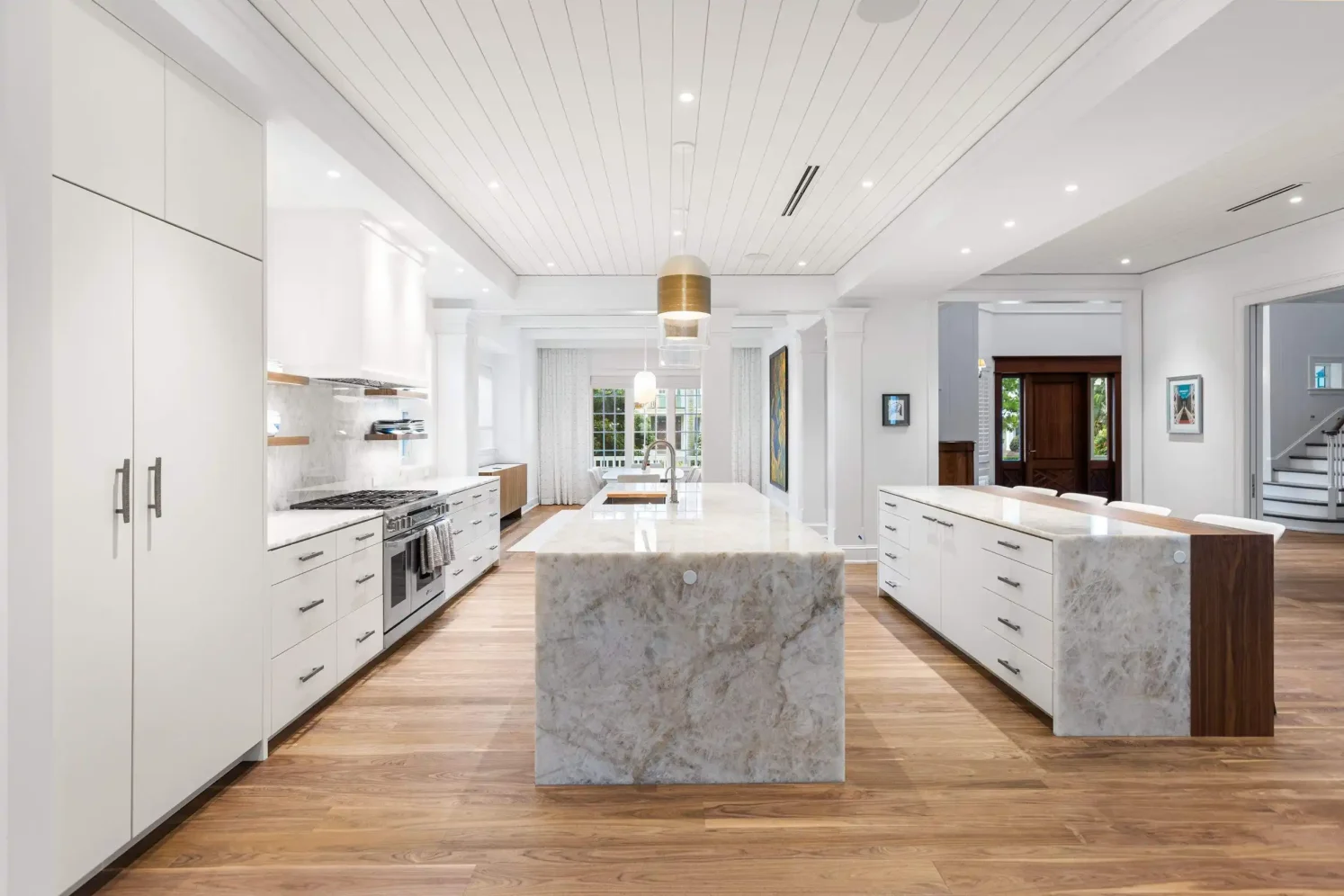 Luxury kitchen renovation with two islands