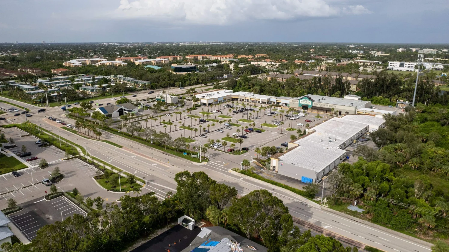 College Parkway Facade Renovation Aerial View Two