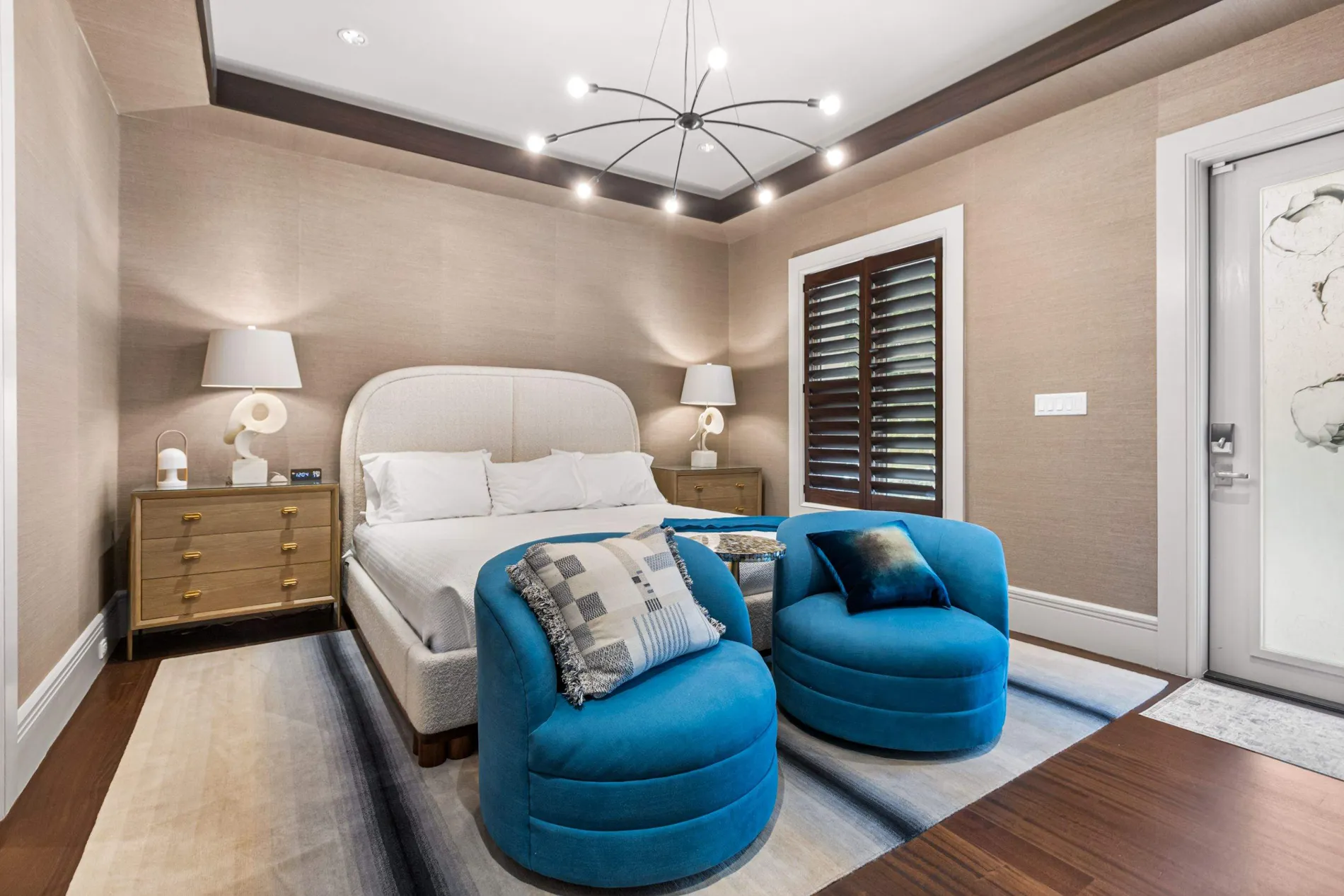 Luxury bedroom remodel at a home in Park Shore, Naples, FL